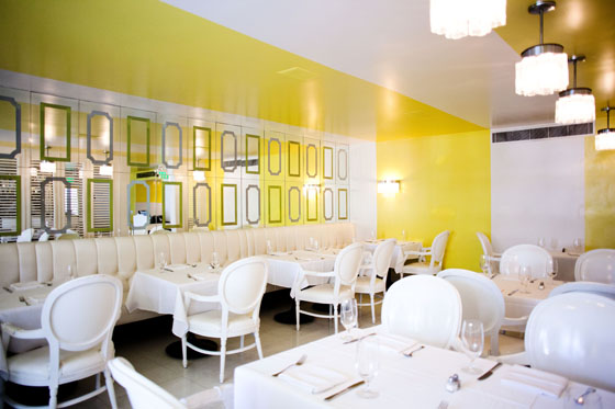 Citron Restaurant Palm Springs. Designed by Kelly Wearstler