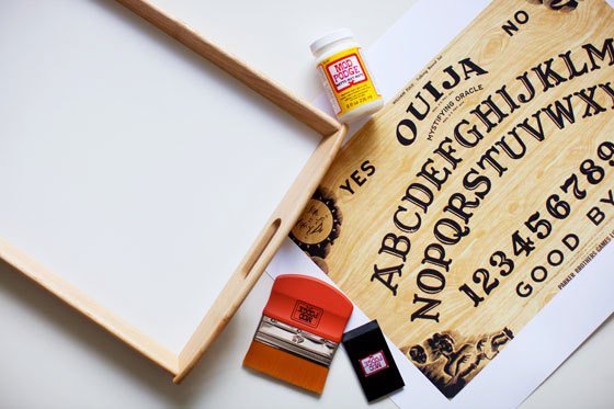 DIY OUIJA BOARD TRAY