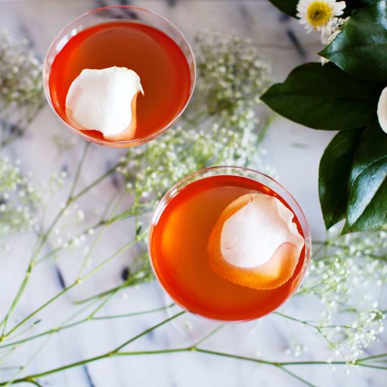 Veronica Rose Recipe - aperol, rose, and sparkling wine