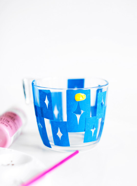 DIY Glass Paint Stenciling 
