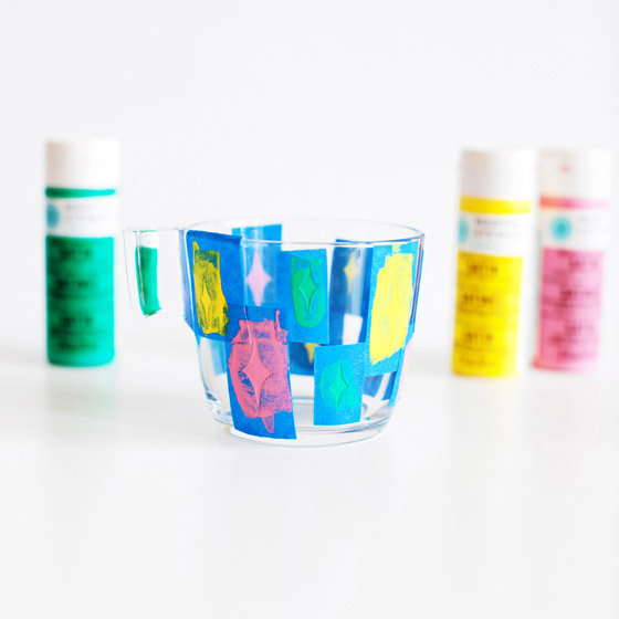 DIY Glass Paint Stenciling