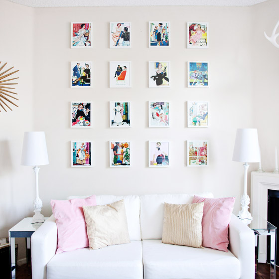 Vintage Illustration Gallery Wall from Melodrama