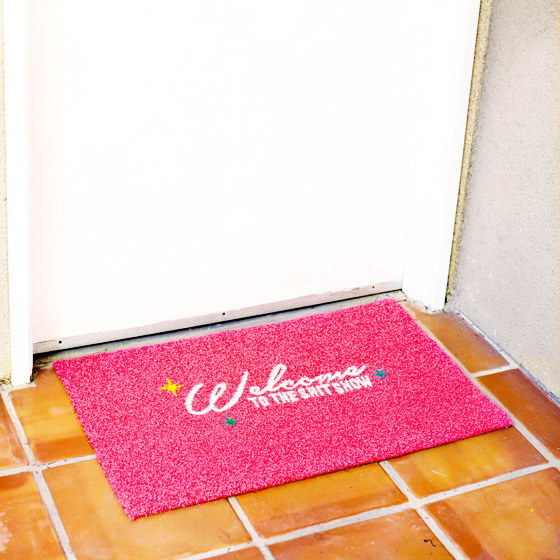 DIY Stenciled Welcome Mat
