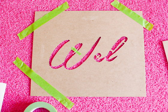 DIY Stenciled Welcome Mat Tutorial