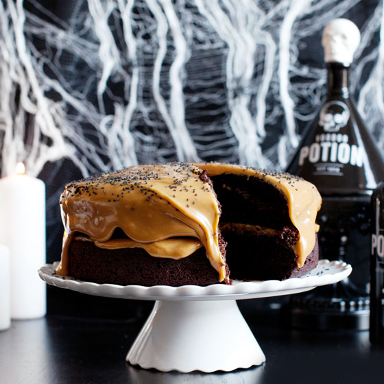 Devil's Booze Cake Recipe via Melodrama