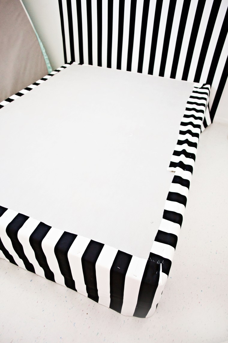 DIY Bed Skirt and Headboard Tutorial