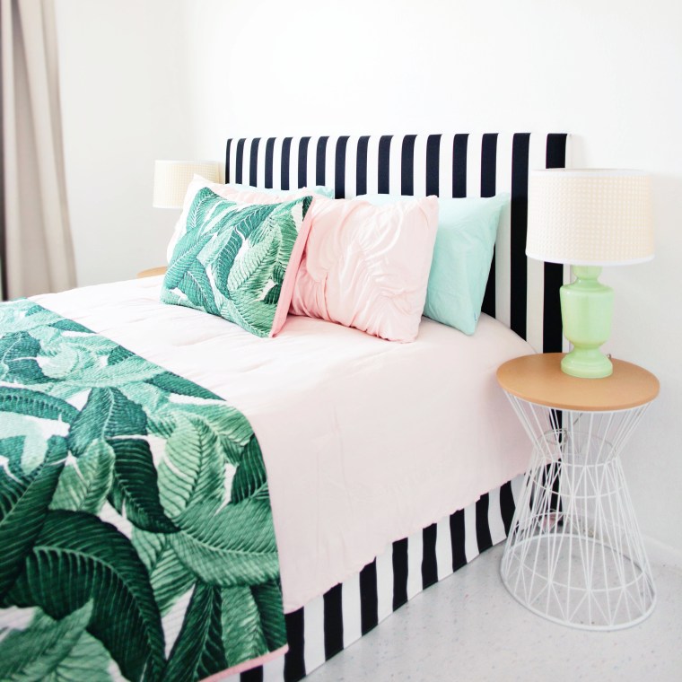 DIY Bed Skirt and Headboard
