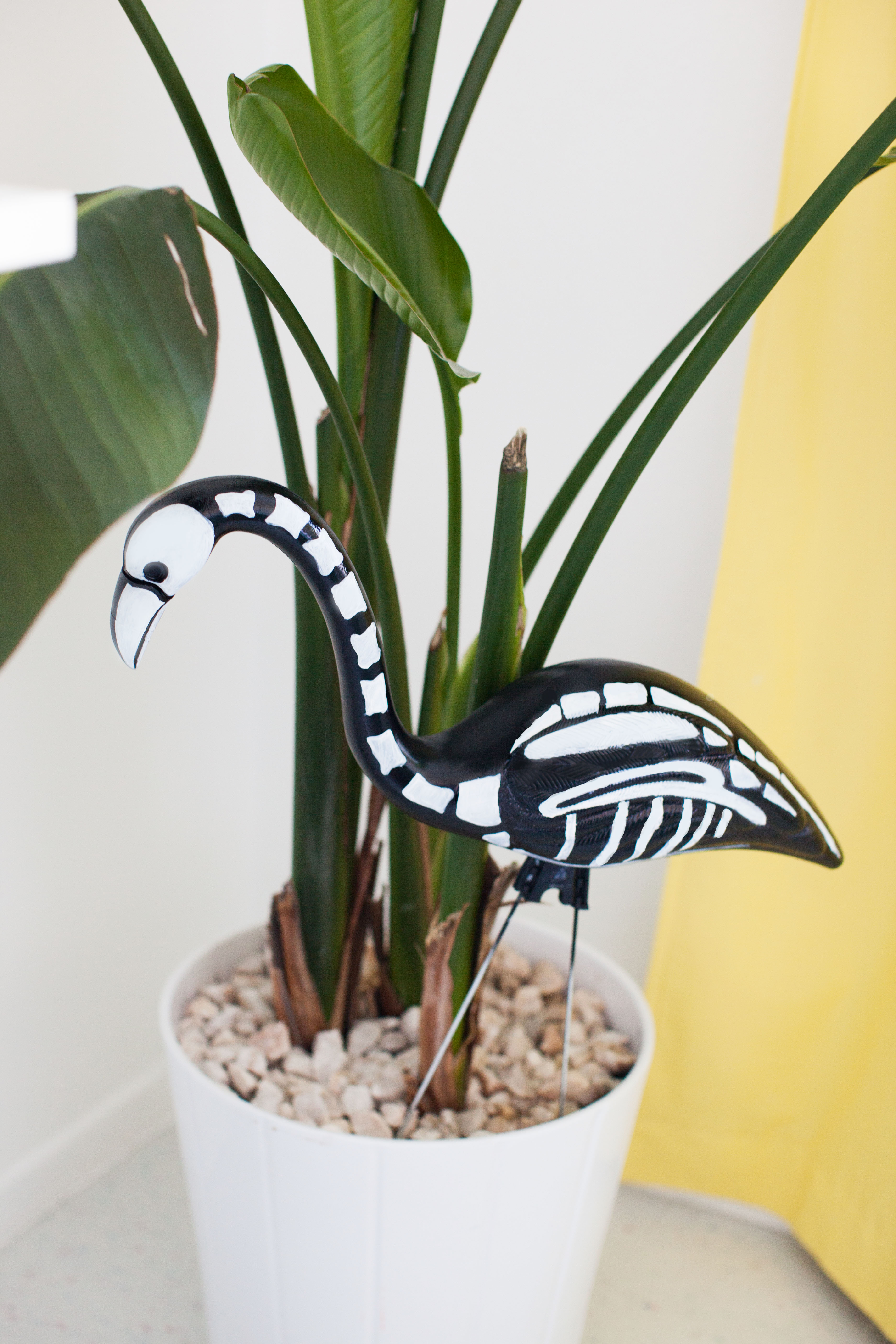 DIY Plastic Halloween Flamingo Skeleton