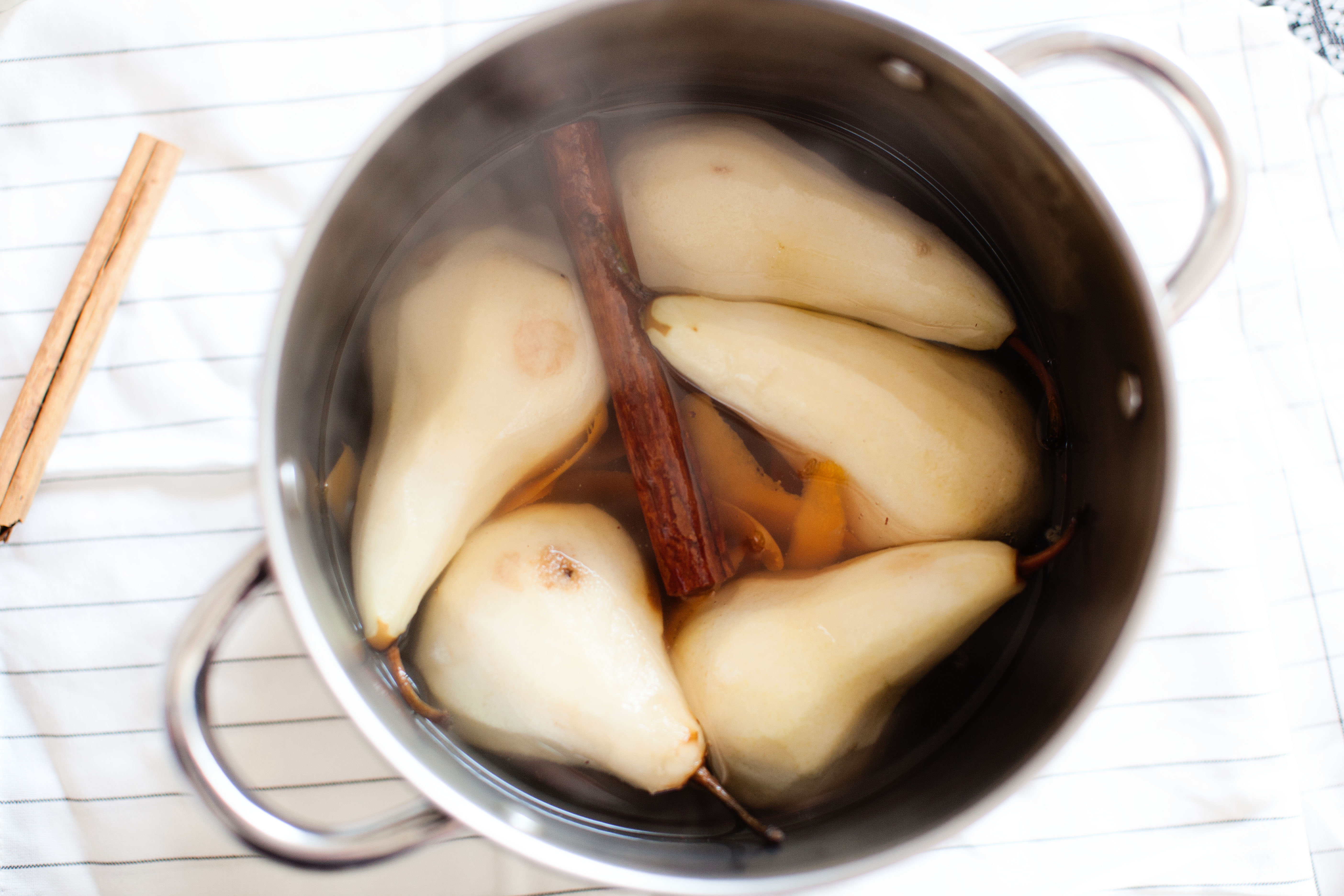 Poached Pear Mummy Pies 