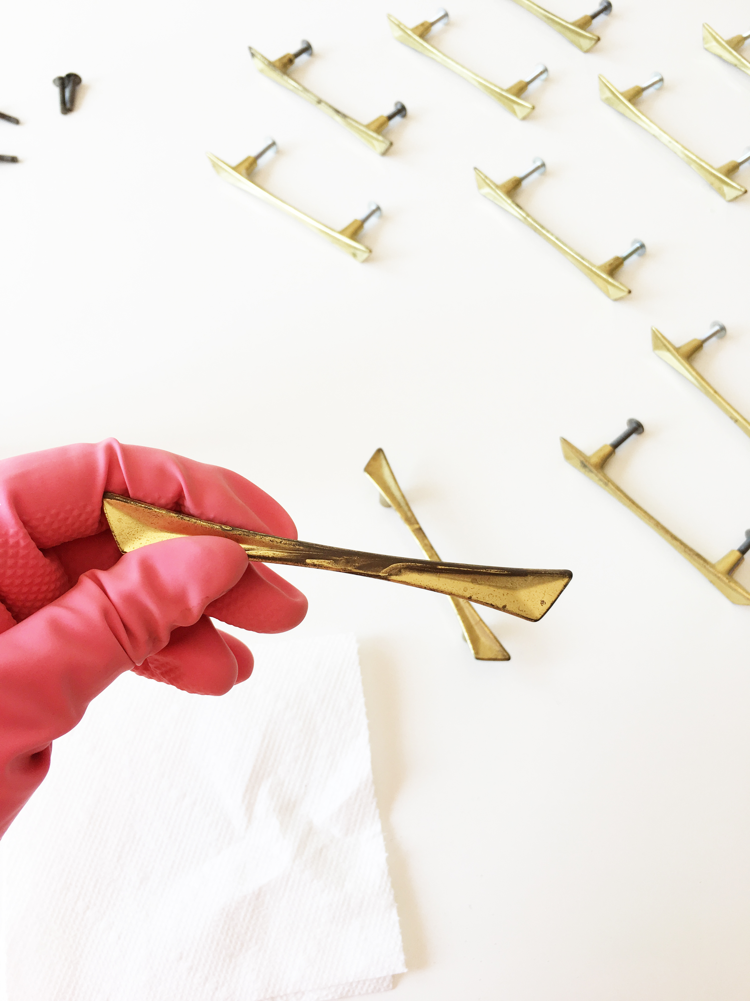 How to Restore Vintage Brass Drawer Pulls