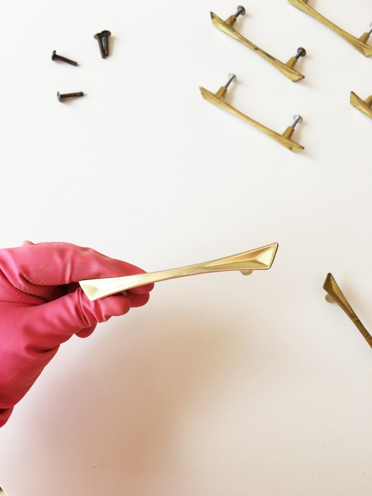 How to Restore Vintage Brass Drawer Pulls