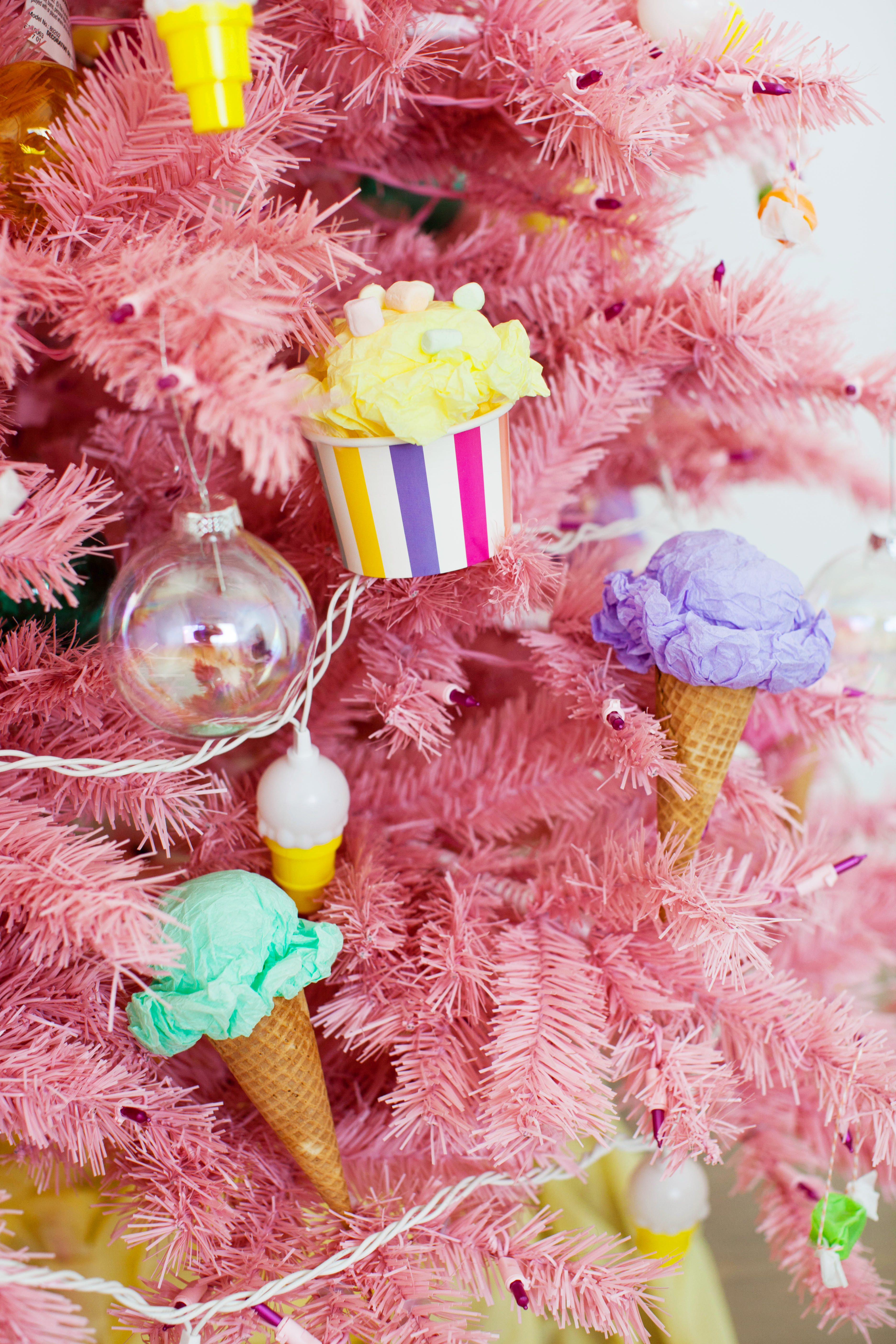 Tissue Paper Ice Cream Christmas Tree Ornaments.jpg