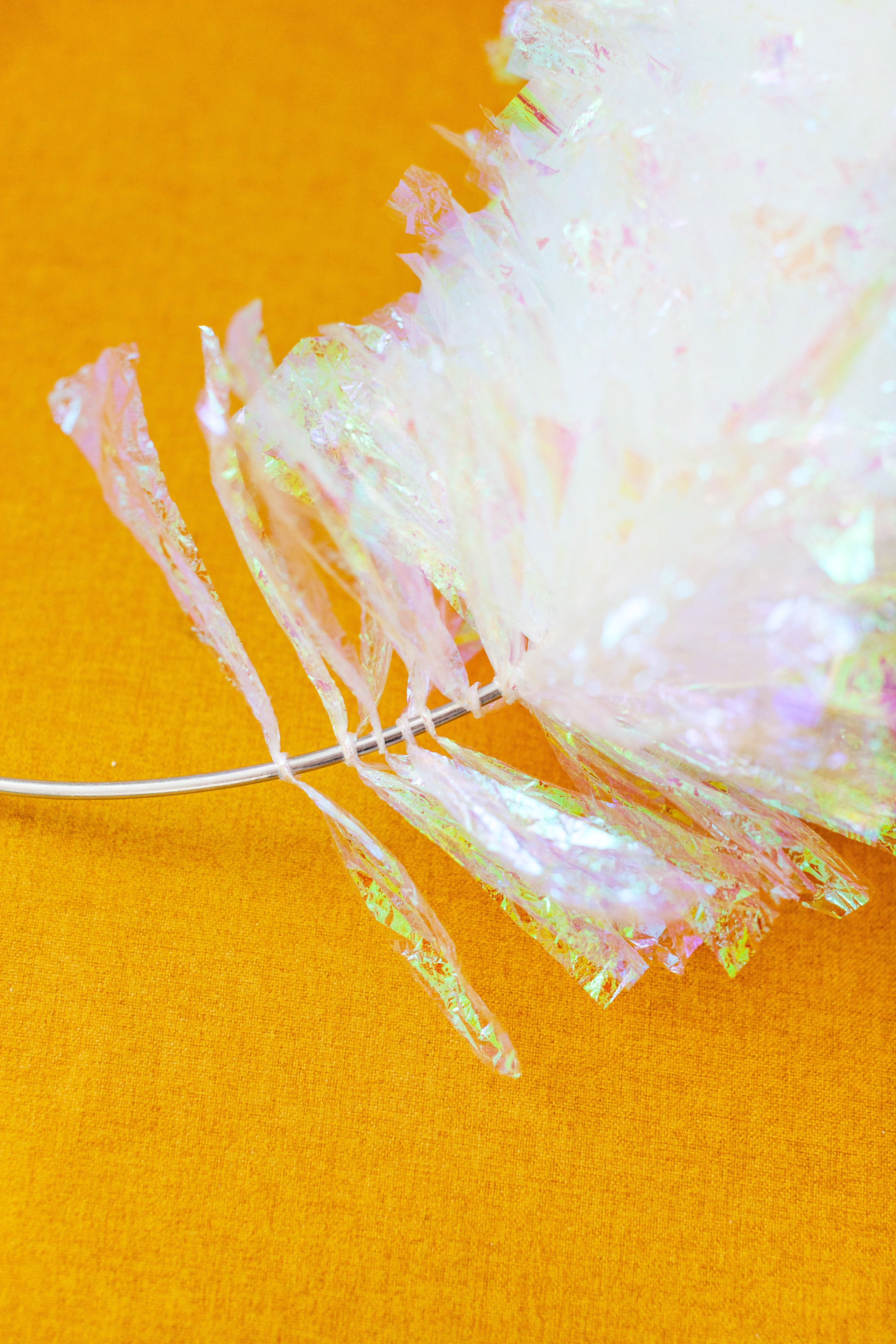 DIY Cellophane Wreath