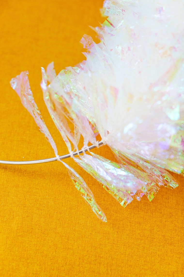 DIY Cellophane Wreath