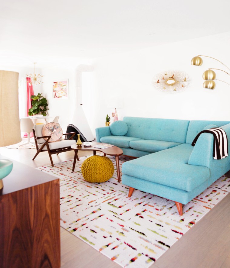 Mid-Century Inspired decor in blogger Krys Melo's apartment.jpg