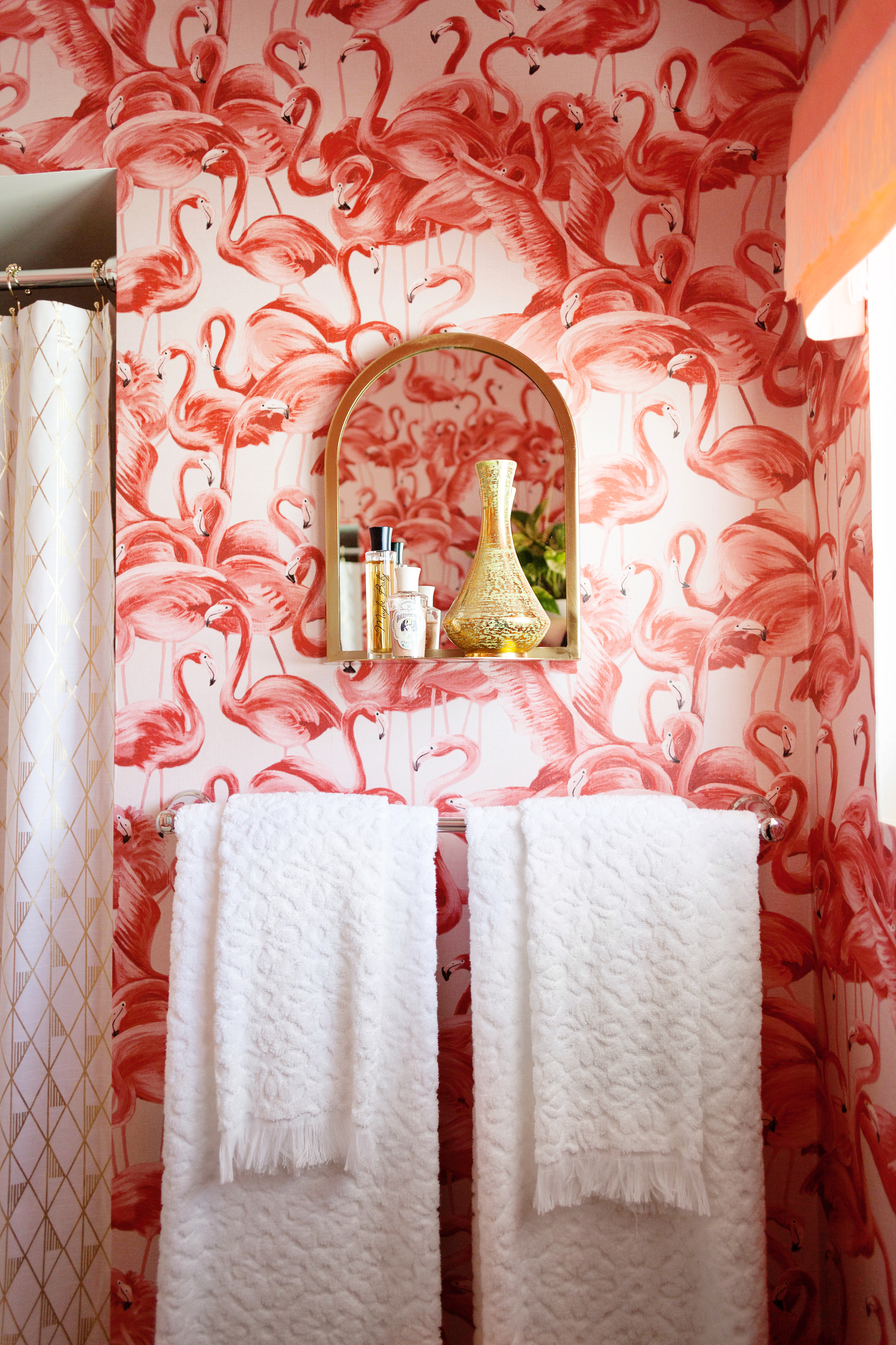 Flamingo Bathroom Makeover