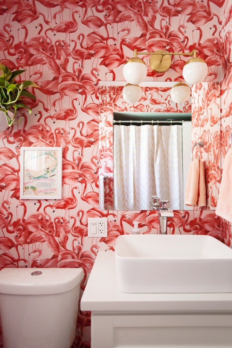 Flamingo Mid-Century Bathroom