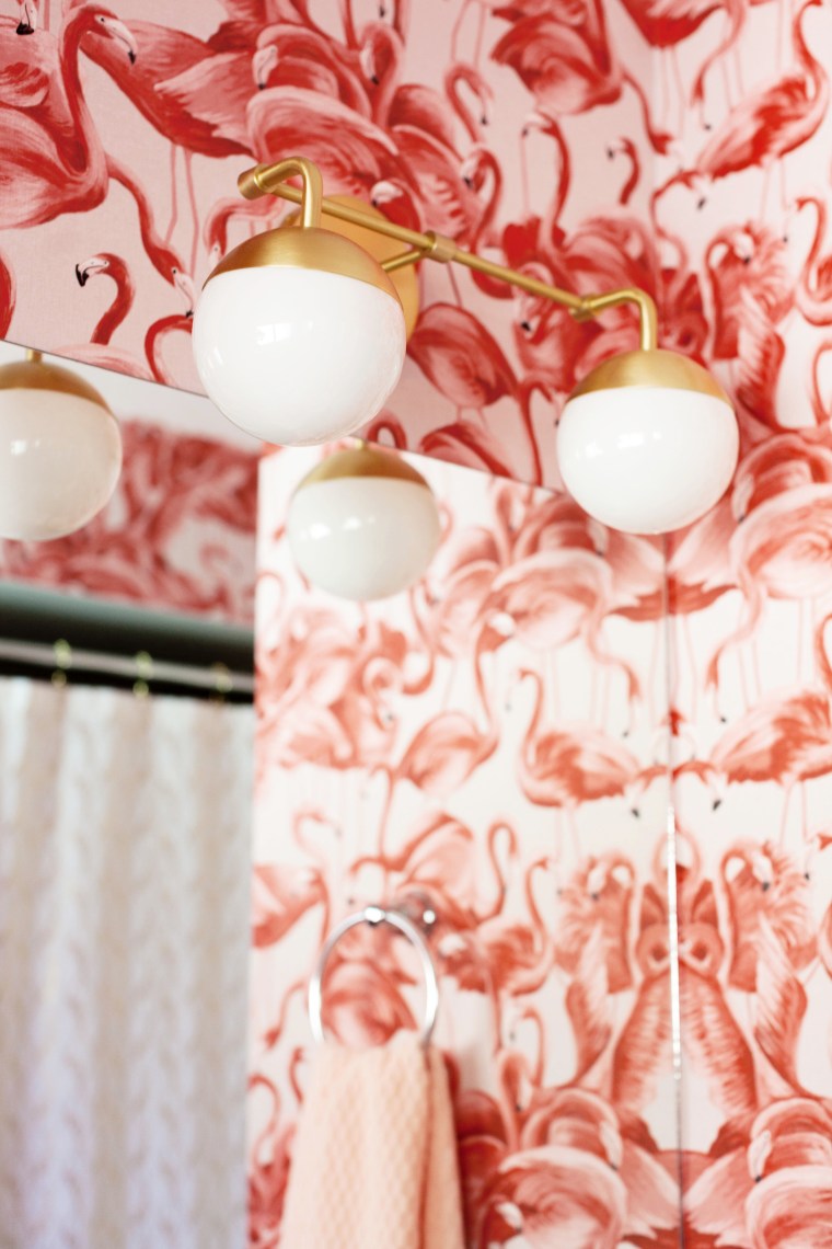 Mid-century inspired two orb light from Lucent Lightshop