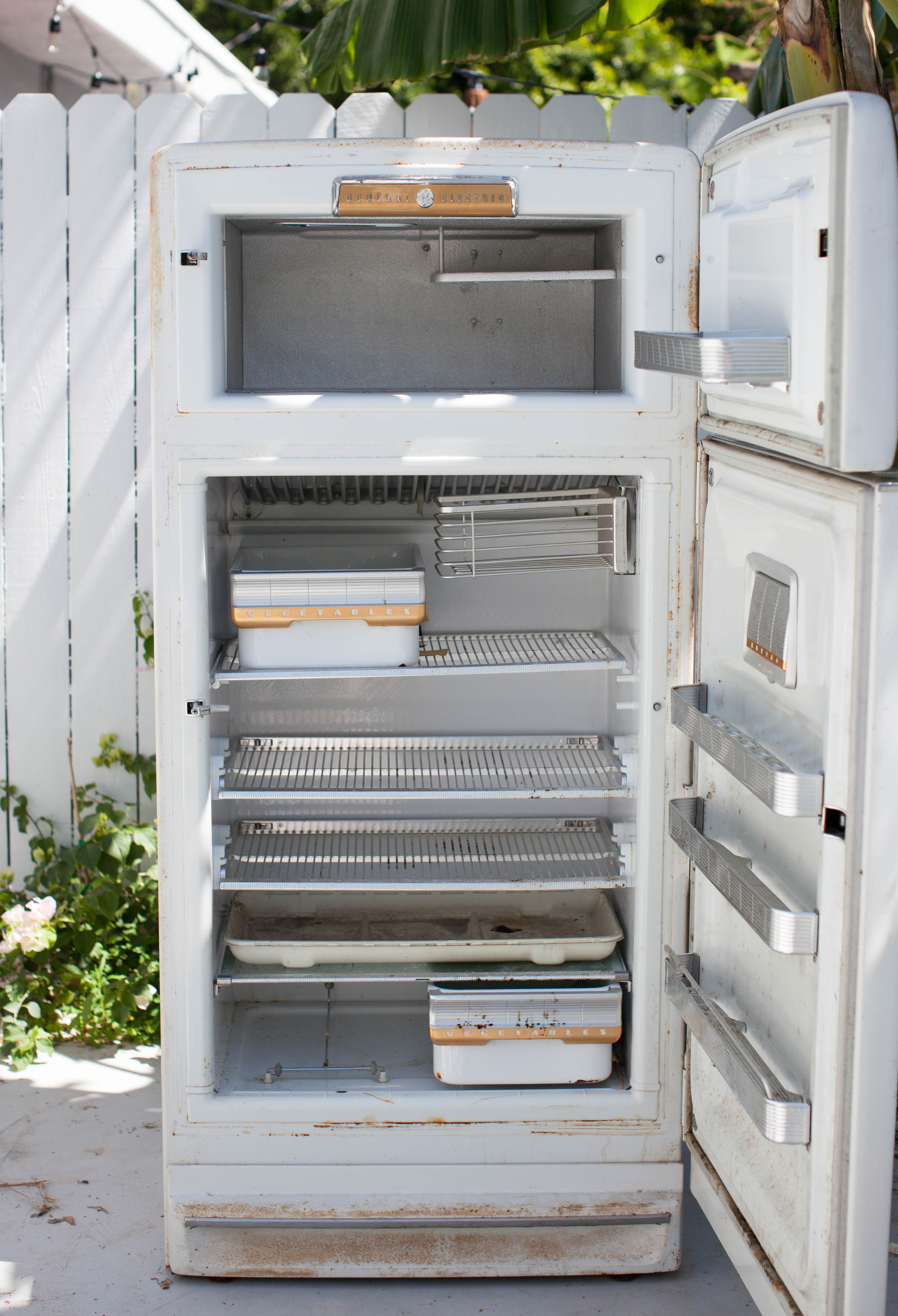 1950s refrigerator before