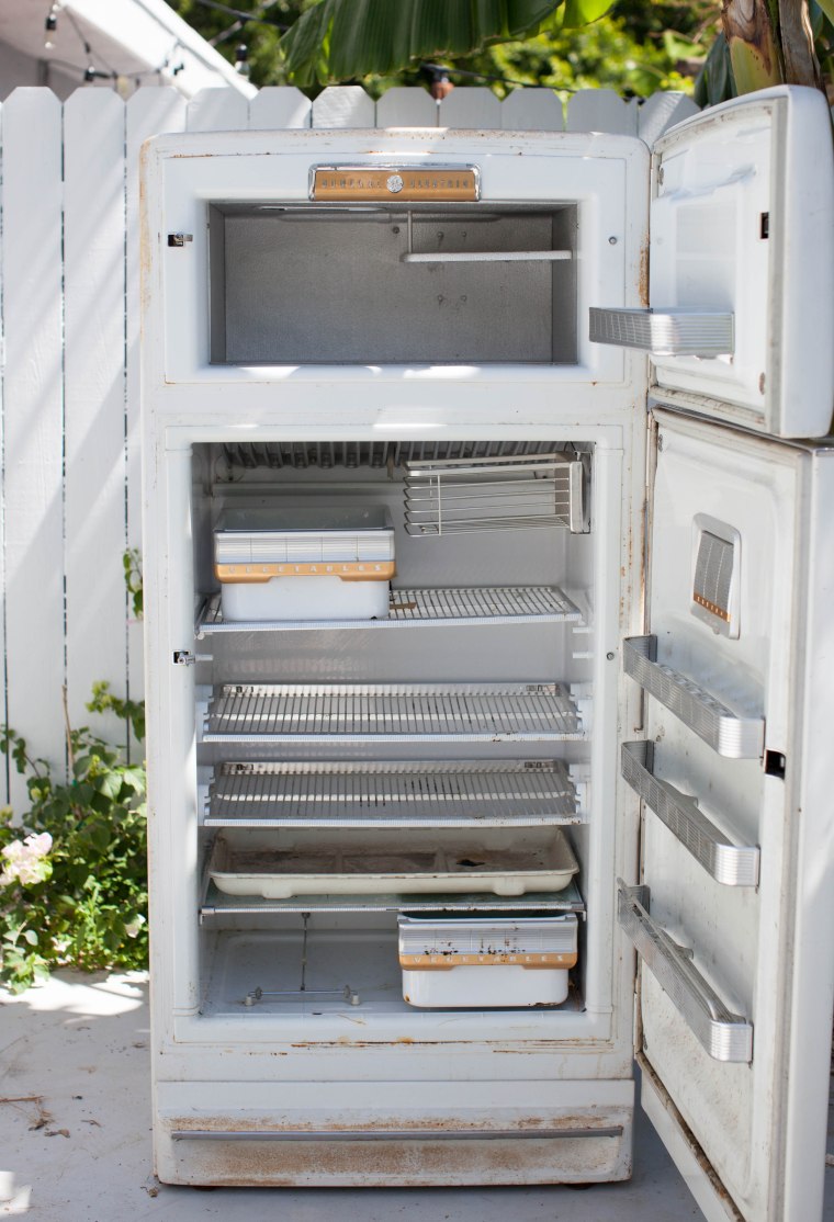 1950s refrigerator before