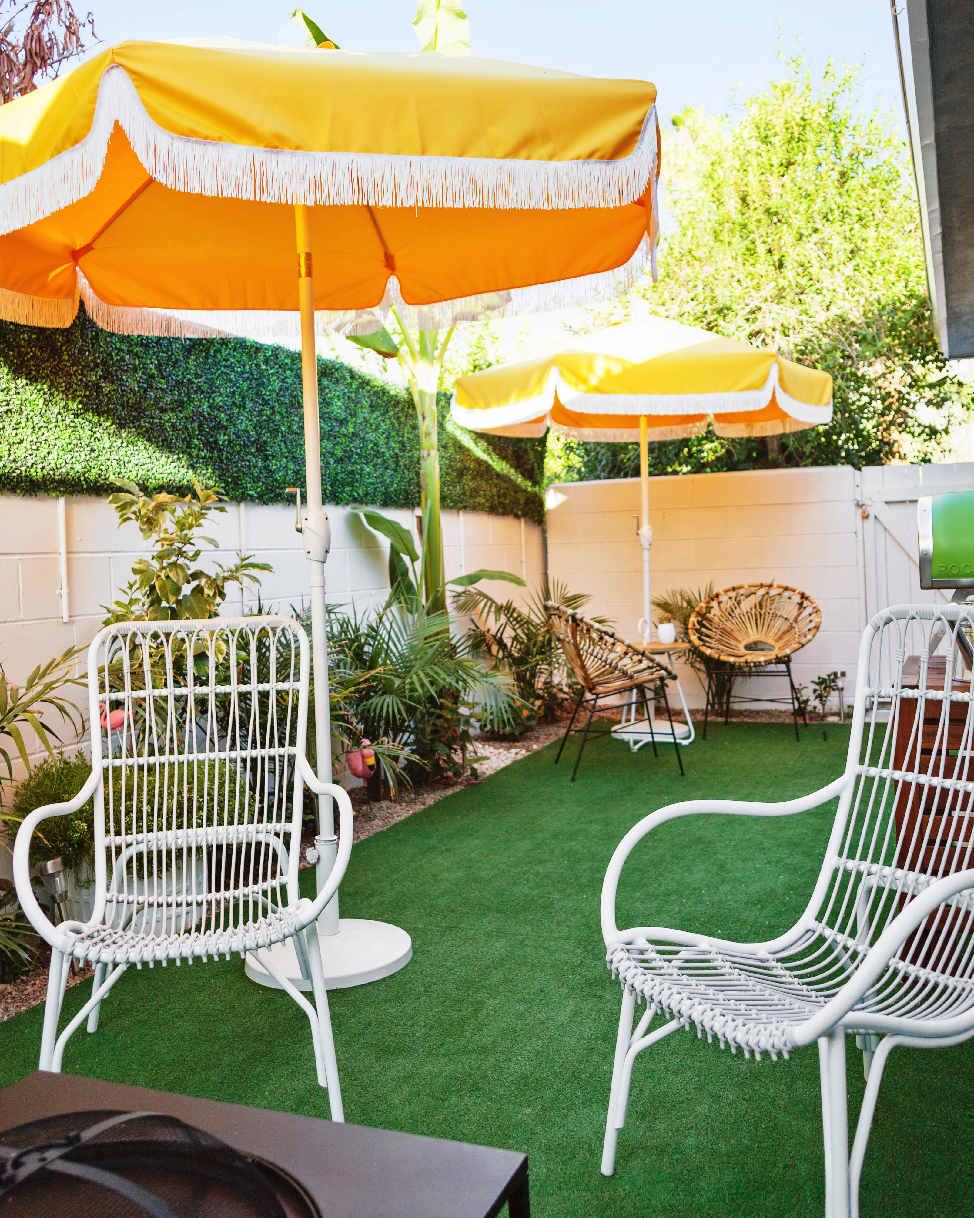 Tropical inspired patio