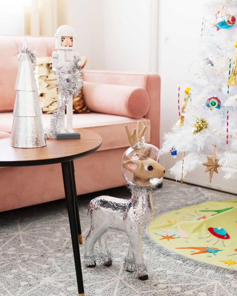 DIY Space Age themed Christmas decor