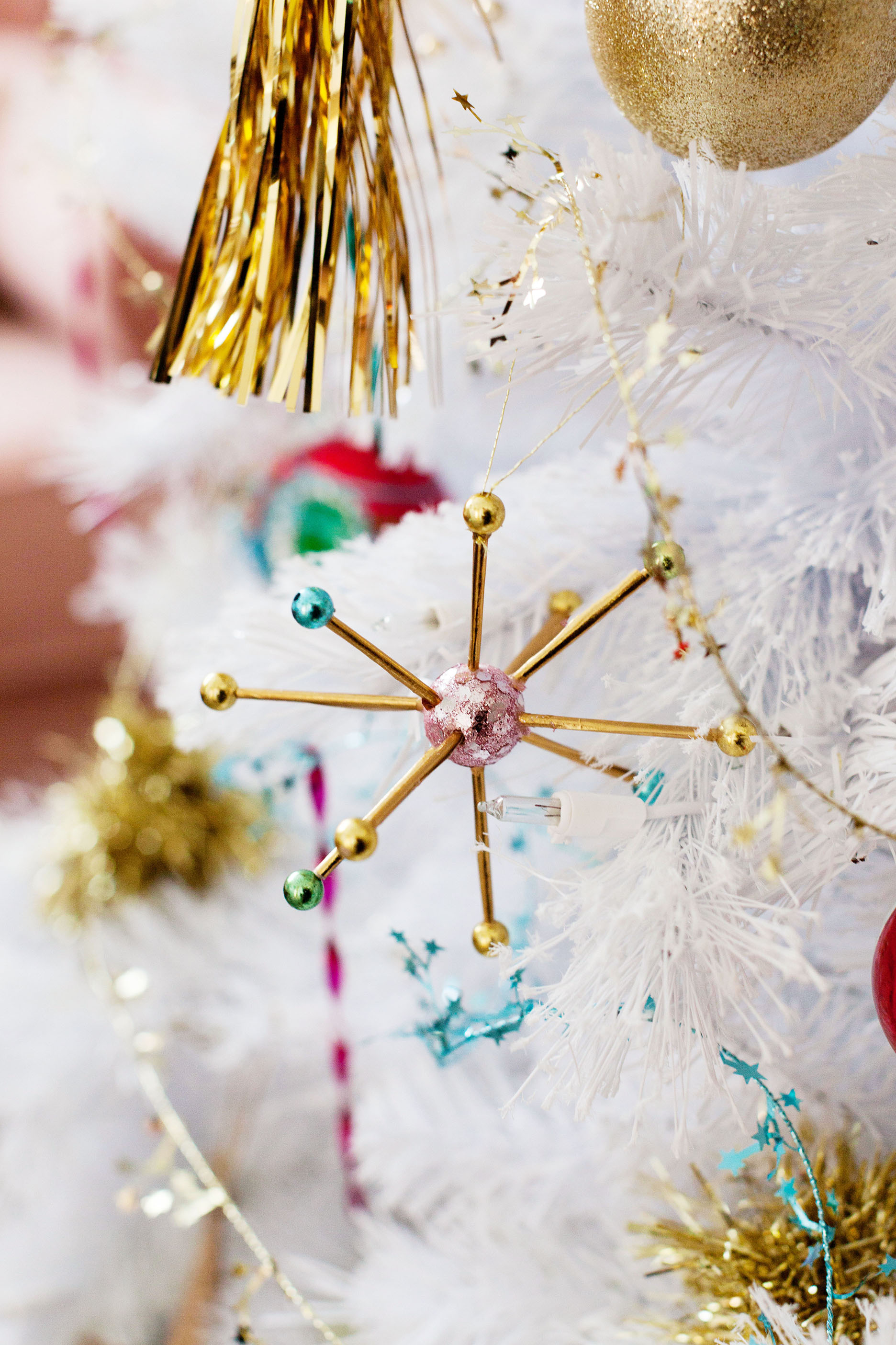 DIY Sputnik style ornaments